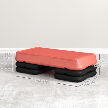 Soozier Adjustable Aerobic Stepper, 3-Level with Risers 4