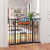 29.1''-41.3'' Extra Wide Dog Gate with Cat Door, Stair Pressure Fit, Auto Close, Double Locking, for Doorways, Hallways