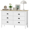 Chest of Drawers with Anti-Tipping, Simple Setup, Easy Clean, Quiet Slides, Modern 3 Drawer Dresser, White