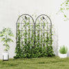 Set of 2 Metal Garden Trellis, Decorative Trellis Panels, Bird Design, 19.7