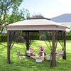 12' x 12' Pop Up Canopy Sun Shade Instant Tent Folding with Mesh Sidewalls
