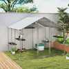 Large Catio Outdoor Cat Enclosure with Waterproof Cover, Walk-in Cat Patio w/ 5 Adjustable Platforms & Hammock 94.5