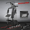 Soozier Home Gym Equipment Weight Training Machine, Multifunction Workout Machine with 143lbs Weight Stack for Full Body Workout and Strength Training