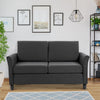 2-Seat Sofa Two-Seater Couch with Armrests and Wood Legs for Living Room, Bedroom