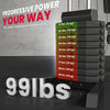Soozier Multifunction Home Power Exercise Gym System Weight Training Exercise Workout Station Fitness Strength Machine for Whole Body Training