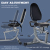 Soozier Exercise Bike, Stationary Bike with 8-Level Magnetic Resistance, LCD Display, Adjustable Seat and Backrest for Home Gym