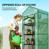 5 Tier Mini Greenhouse, Portable Outdoor Flower Stand with Shelf Clips, Indoor Greenhouse with Steel Frame, Transparent, 27.25