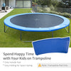 Soozier Trampoline Pad, 14FT Replacement Trampoline Safety Pad Mat Spring Cover, Water-Resistant, UV-Resistant, Tear-Resistant, No Holes for Pole, Blue