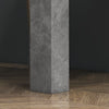 Square Dining Table, Modern Dining Room Table with Faux Cement Effect, Space Saving Small Kitchen Table, Cement Grey
