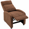 Corduroy Home Theater Seating, Push Back Recliner Chair with Padded Seat for Living Room, Brown