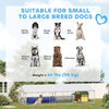 19.7' x 7.5' x 4.9' Outdoor Dog Kennel Heavy Duty Galvanized Steel Chain Link with UV-resistant Roof, Silver