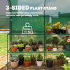 Walk-in Mini Greenhouse with Shelves, Portable Outdoor Greenhouse with Roll-up Door, 123 x 187 x 189 cm, Green