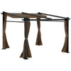 Metal Pergola with Sliding Roof Canopy, Retractable Pergola Canopy, 10' x 10'