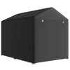 Portable Bicycle Shed with Galvanised Steel Frame and Large Door, Waterproof Outdoor Shed for Garden Tools, Black