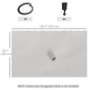 Gazebo Curtains, 10' x 12' Universal Replacement Privacy Curtain, 4-Panels Sidewall with Hooks/C-Rings, Light Grey