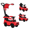Mercedes-Benz G350 Licensed Push Car, 3-in-1 Toddler Sliding Car with Horn, Steering, Foot Rest, Seat Storage, Red