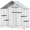 Large Catio Outdoor Cat Enclosure with Waterproof Cover, Walk-in Cat Patio w/ 5 Adjustable Platforms & Hammock 79