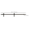 6.6FT CARBON STEEL Sliding Wood Barn Door Hardware Track Set Door System Carbon Steel J Shape Roller
