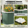 Galvanized Raised Garden Bed, Deep Root Planter Box, Outdoor Garden Bed with Plant Labels, 5' x 2' x 2', Light Green