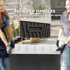 100 Gallon HDPE Outdoor Storage Box, Waterproof and Lockable Deck Box for Garden Tools and Pool Accessories