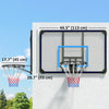 Soozier Wall Mounted Basketball Hoop, Mini Hoop with 45