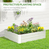 Galvanized Raised Garden Bed, 4' x 3' x 1' Outdoor Metal Planter Box, Raised Bed for Growing Flowers and Herbs