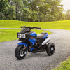 Kids Electric Pedal Motorcycle Ride-On Toy 6V Battery Powered w/ Music Horn Headlights Motorbike for Girls Boy Blue