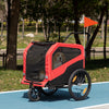 2-in-1 Dog Bike Trailer for Large Dogs, Red
