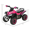 No Power 4 Wheels Ride on Toy for Kids, Foot To Floor Slider Toddler Ride-on Car with Music, Lightening, for 18-36 Months Pink