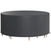 Heavy Duty Outdoor Patio Furniture Cover, Waterproof Round Table Cover for Weather Protection 84.3