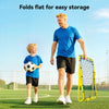 Volleyball Rebounder Net Football Training Aid Kickback Target Play Yellow