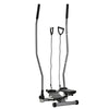 Soozier Twist Stair Stepper Exercise Machine with Rocking Handlebars, Cardio Climber Exercise Equipment with Hydraulic Resistance, LCD Display for Home Workout Exercise, Silver