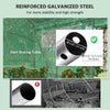19.5' x 10' x 7.5' Tunnel Greenhouse with 3 Roll-Up Doors and Large Mesh Windows, Galvanized Steel Frame, Wind Resistant