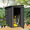 4x5 Lean to Garden Shed with Window Lockable for Garden Tool Storage