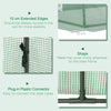 Portable Mini Greenhouse, Tunnel Growing Tent with 5 Mesh Windows and Steel Frame, 7' x 3' x 2', Green