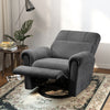 Power Recliner Chair, Fabric Upholstered Recliner Chair with USB Ports, Swivel and Rocking Function, Footrest