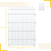 36inch 8-Panel Dog Playpen Octagon Pet Exercise Playpen Crate Foldable Dog Cage Pen Puppy Kennel, Black
