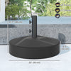 Patio Umbrella Base Holder, Heavy Duty Outdoor Umbrella Stand Base, Sand/Water Filled, Φ22