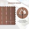 11 Pcs Plastic Interlocking Deck Tiles, 12