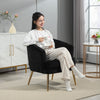 Fabric Armchair, Modern Accent Chair with Gold Metal Legs for Living Room, Bedroom, Home Office