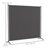 Single Panel Room Divider, UV30+ Privacy Screen, Indoor Outdoor Privacy Panel with Stable Base