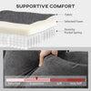 Sectional Couch with Integrated Seat, 3 Seater L-Shaped Sofa with Changeable Chaise, Spring Cushion, 2 Pillows