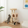 41 Inch Cat Tree with Scratching Posts, Cat Bed, Condo, Grooming Brush, Jumping Platforms, Toy Balls, Anti-tip Kit