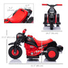 Qaba Electric Motorcycle for Kids, 6V Ride on Bubble Car with LED Headlight, Music, Pedal, for 2-5 Years Green