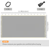 Replacement Mosquito Netting for Gazebo 12' x 12' Black Screen Walls for Canopy with Zippers for Parties and Outdoor Activities, Cream White