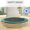 Soozier Trampoline Pad, 14FT Replacement Trampoline Safety Pad Mat Spring Cover, Water-Resistant, UV-Resistant, Tear-Resistant, No Holes for Pole, Green