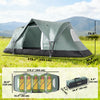 5-6 Person Family Tent, Outdoor Camping Tent with Lighting Hook, Carrying Bag for Camping, Hiking and Travelling, Green