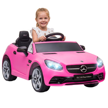 12V Ride On Car with Parent Remote Control Two Motors Music Lights Suspension Wheels for 3-6 Years Pink