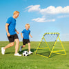 Volleyball Rebounder Net Football Training Aid Kickback Target Play Yellow