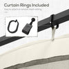 Replacement Mosquito Netting for Gazebo 10' x 12' Black Screen Walls for Canopy with Zippers, White